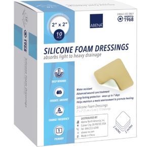 MedVance TM Foam – Bordered Adhesive Hydrophilic Foam Dressing 4x4 2x2 Pad Box of 5 Dressings