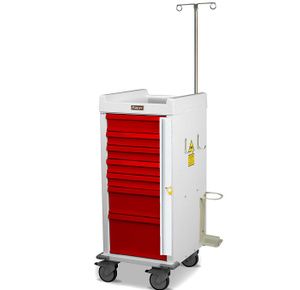 Harloff MR-Conditional Seven Drawer Emergency Cart