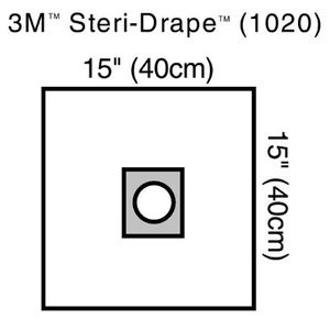 3M Steri-Drape Small Drape with Aperture And Pouch