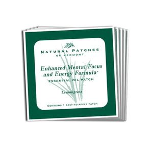 Natural Patches Of Vermont Mental Focus And Energy Formula Essential Oil Patch