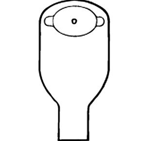 Nu-Hope Classic-Oval One Piece Urinary XT-Barr Precut Ostomy Pouch