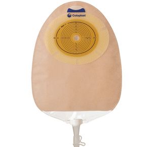 Coloplast SenSura Soft One-Piece Flat Standard Cut-to-Fit Midi Transparent Urostomy Pouch