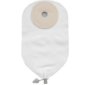 Nu-Hope NuFlex Round One Piece Urinary Precut Flat Ostomy Pouch With 3.5