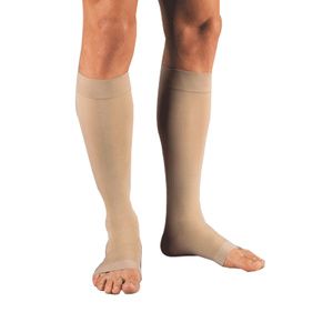 Jobst Ultrasheer 20-30 Open Toe Knee High Firm Compression Stockings  Classic Black - X-Large