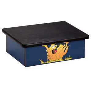 Clinton Laughing Hyena Blue Laminate Pediatric Step Stool