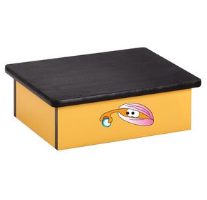 Clinton Ocean Clam Yellow Laminate Pediatric Step Stool