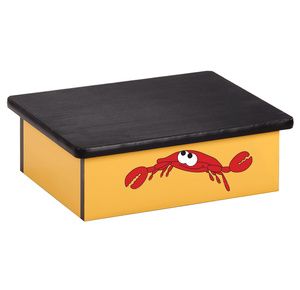 Clinton Ocean Crab Yellow Laminate Pediatric Step Stool