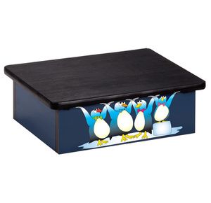 Clinton Cool Pals Penguins Blue Laminate Pediatric Step Stool