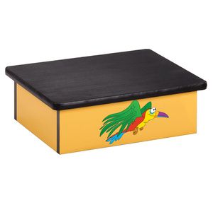 Clinton Rainforest Parrot Laminate Pediatric Step Stool