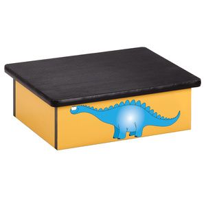 Clinton Dino Days Yellow Laminate Pediatric Step Stool