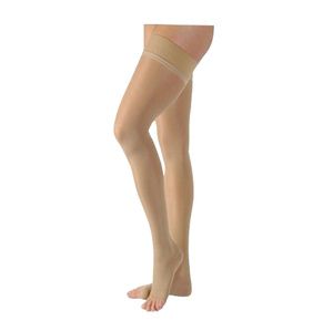 BSN Jobst Ultrasheer 20-30mmHg Open Toe Thigh High Firm Compression Stockings with Silicone Dot Band:  BSN Jobst Ultrasheer 20-30mmHg Open Toe Thigh High Firm Compression Stockings with Silicone Dot Band