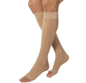 BSN Jobst Ultrasheer Open Toe Knee High 15-20 mmHg Moderate Compression Stockings