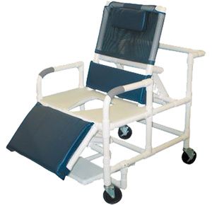 MJM International Bariatric Reclining Shower And Commode Chair