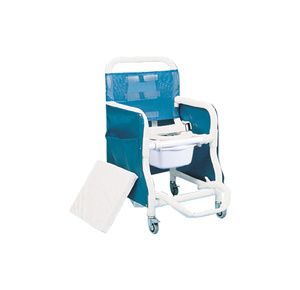 Duralife Super Deluxe Shower Commode Chair With Privacy Skirt And Padded Transfer Cushion