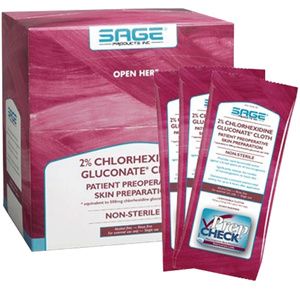 Sage Two-Percent Chlorhexidine Gluconate Cloth