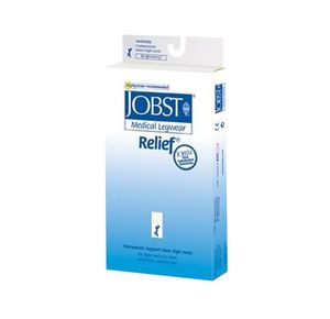 BSN Jobst Relief X-Large Closed Toe Thigh High 15-20 mmHg Compression Stockings with Silicone Band