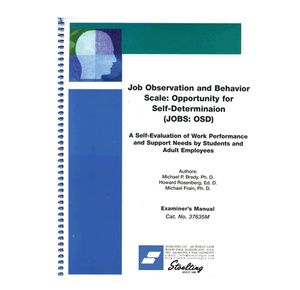 Stoelting Job Observation and Behavior Scale Opportunity for Self Determination  Kit