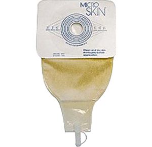 Cymed MicroSkin One-Piece Cut-to-Fit Clear Large Urostomy Pouch With Plain Barrier