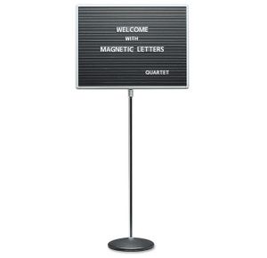 Quartet Adjustable Single-Pedestal Magnetic Letter Board