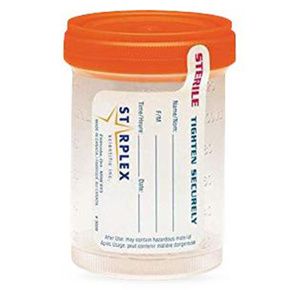 Starplex Leakbuster Sterile Specimen Container with Orange Cap