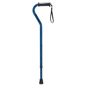Drive Adjustable Height Offset Handle Cane With Comfortable Gel Hand Grip