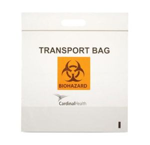 Cardinal 3-Wall Biohazard Transport Bag With Zipper