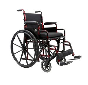 Karman Healthcare LT-770Q Red Streak Lightweight Compact Wheelchair