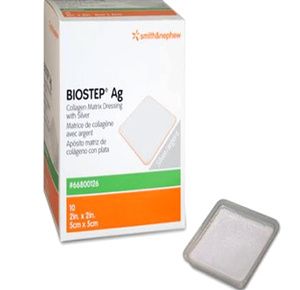 Smith & Nephew Biostep Ag Collagen Matrix Dressing with Silver