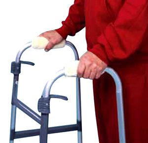 Hermell Imitation Sheepskin Hand Grips For Walker