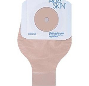 Cymed MicroSkin One-Piece Opaque Mid-Size Drainable Pouch With Thin MicroDerm Washer