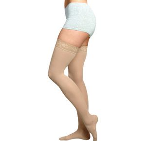 Juzo Dynamic Max Thigh High 20-30 mmHg Compression Stockings With Silicone Border
