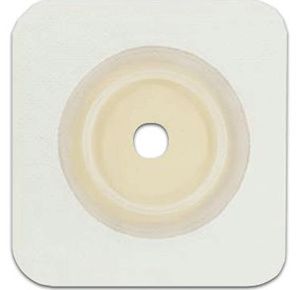 Genairex Securi-T Two-Piece Flat Extended Wear Cut-to-Fit Tan Solid Hydrocolloid Skin Barrier Wafer