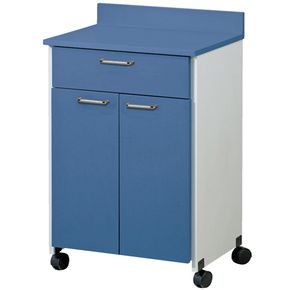 Clinton Mobile Treatment Cabinet with Two Doors and One Drawer