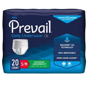 Prevail Men`s Daily Maximum Absorbent Underwear