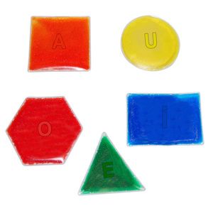 Skil-Care Hidden Letter Glitter Shape Gel Pads