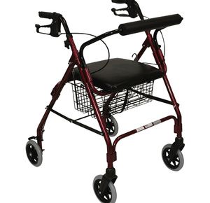 ITA-MED Four Wheel Aluminum Rollator With Loop Brakes
