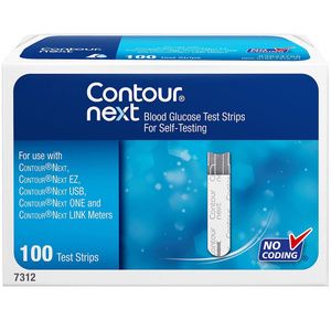 Bayer Contour Next Blood Glucose Test Strips