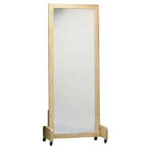 Bailey Adult Posture Mirror With Floor Stand And Casters