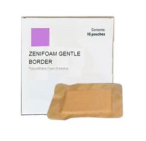 ZeniMedical ZeniFoam Gentle Border Sacral Foam Dressing With Silicone Adhesive Border