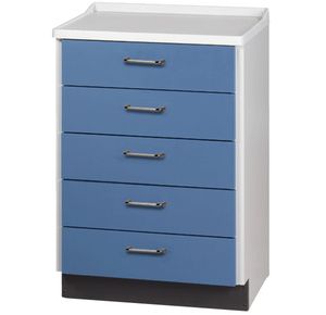 Clinton Molded Top Treatment Cabinet with Five Drawers