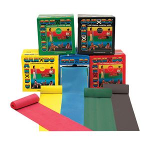 CanDo Low Powder Six Yard Exercise Band Rolls