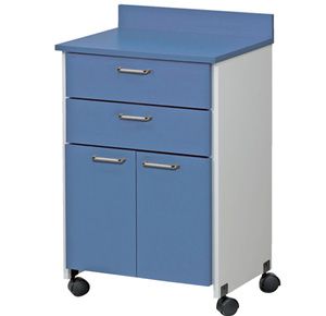 Clinton Mobile Treatment Cabinet with Two Doors and Two Drawers