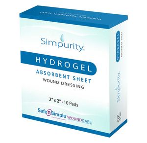 Safe n Simple Simpurity Hydrogel Absorbent Wound Dressing Sheet
