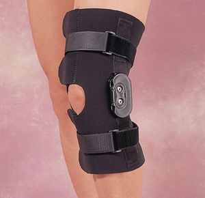 Rolyan Hinged Knee Wrap Without Pop Cut-Out