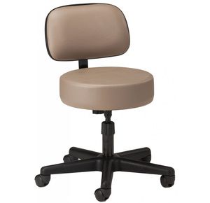 Clinton Value Series Five-Leg Spin Lift Stool with Backrest