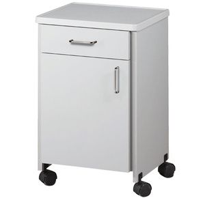Clinton Molded Top Mobile Bedside Cabinet