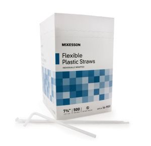 McKesson Flexible Plastic Straws