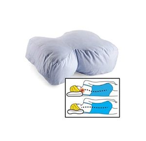  Cushion Lab Deep Sleep Pillow, Patented Ergonomic Contour  Design for Side & Back Sleepers, Orthopedic Cervical Shape Gently Cradles  Head & Provides Neck Support & Shoulder Pain Relief - Calm Grey 