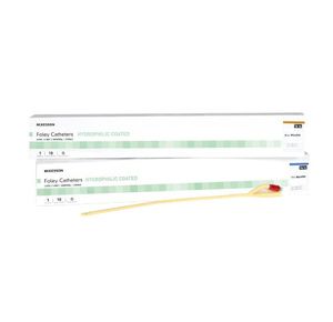 McKesson Two-Way Coude Tip Foley Catheter - 5cc Balloon Capacity