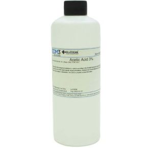 EDM 3 Acetic Acid ACS Grade Chemistry Reagent Solution